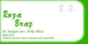 roza braz business card
