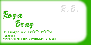 roza braz business card